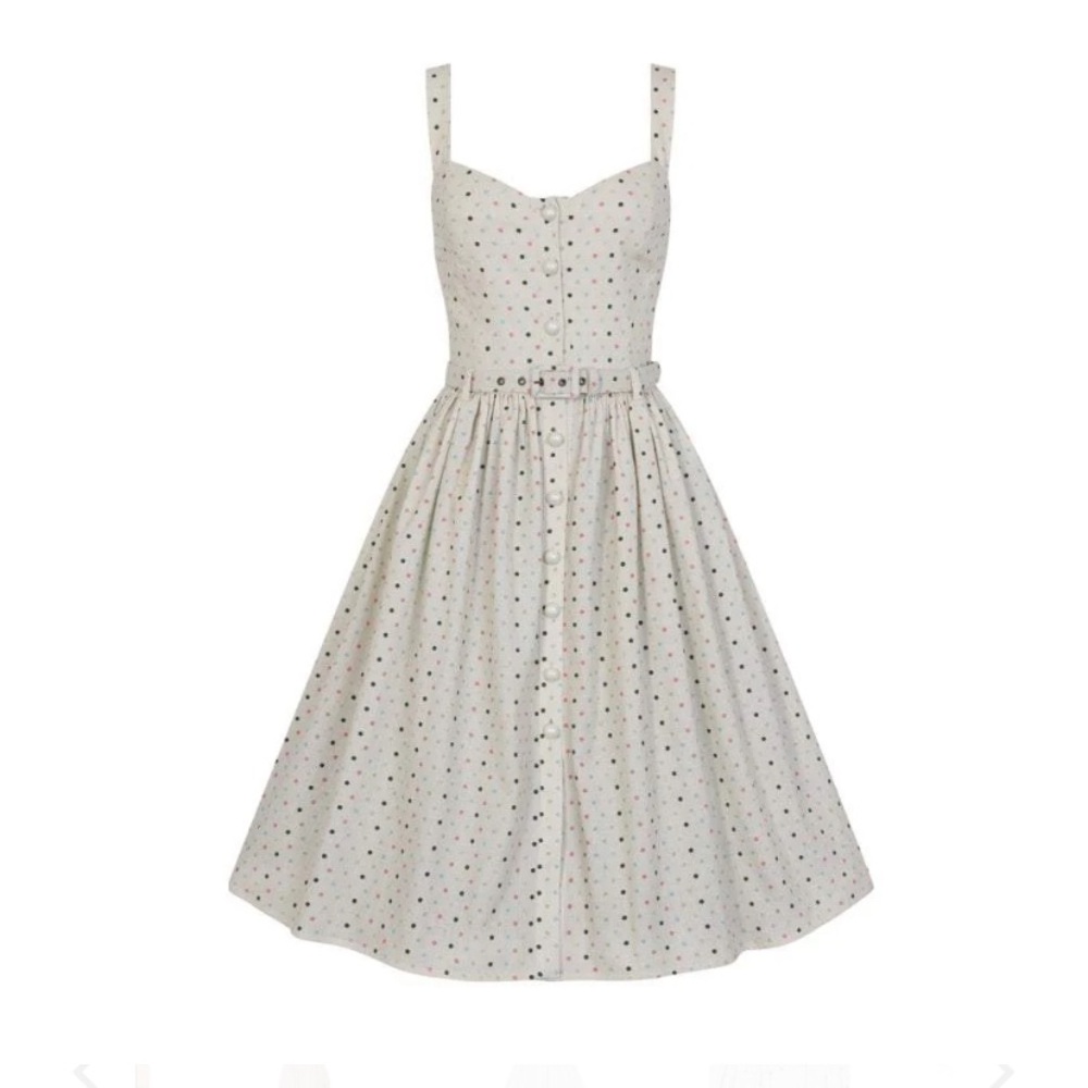 Collectif Vintage Jemima Polka Dot Swing Dress